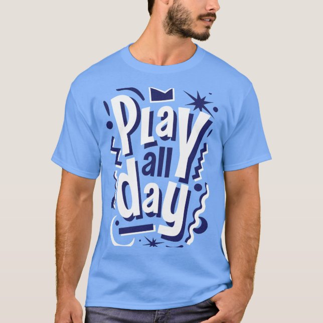 Conception de T-Shirt de Typographie Amusante « Pl (Devant)