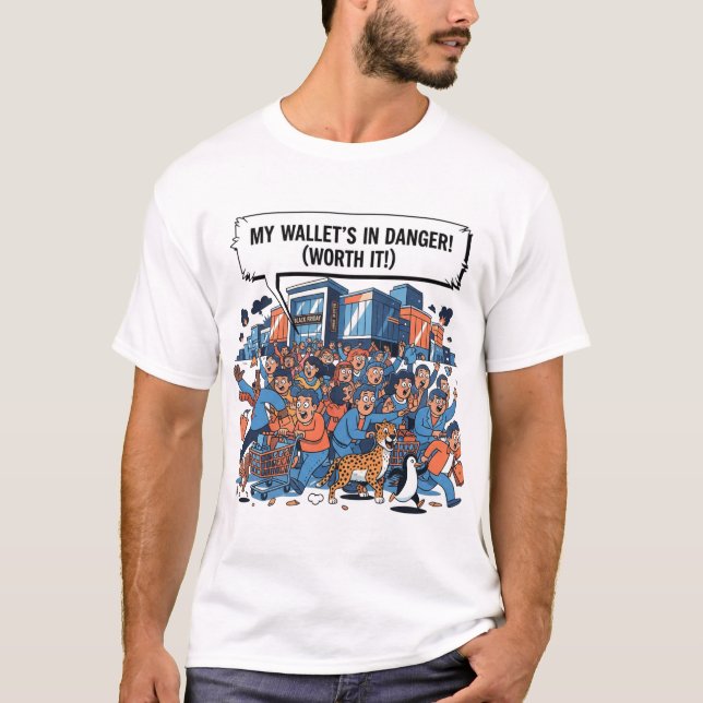 Conception de T-shirt de vente du Vendredi Noir dr (Devant)