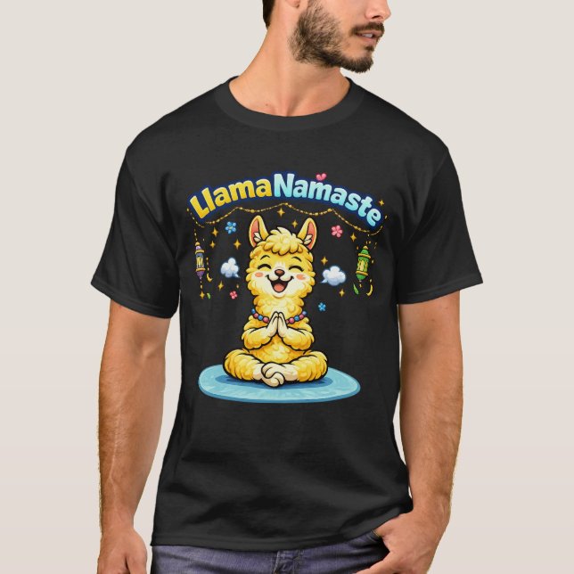 Conception de T-shirt de yoga Namaste pour enfants (Devant)