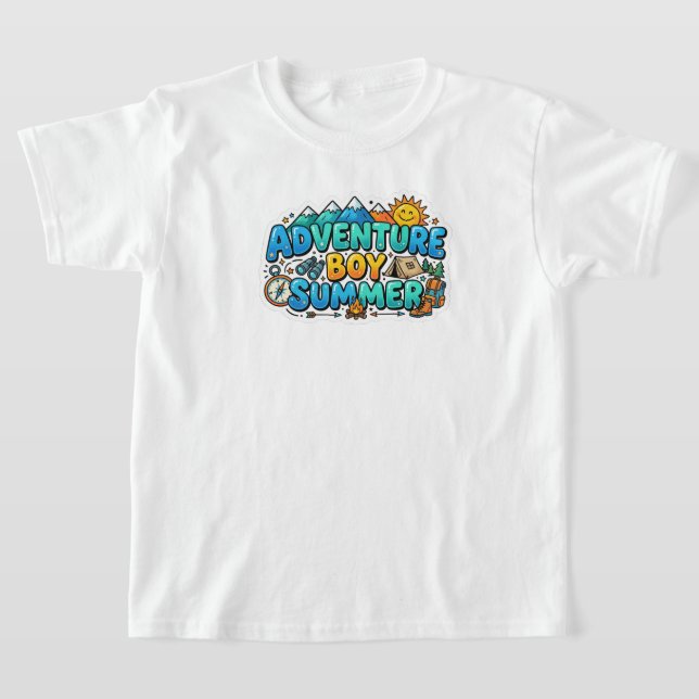 conception de t-shirt d'été cool pour garçons (Poser)