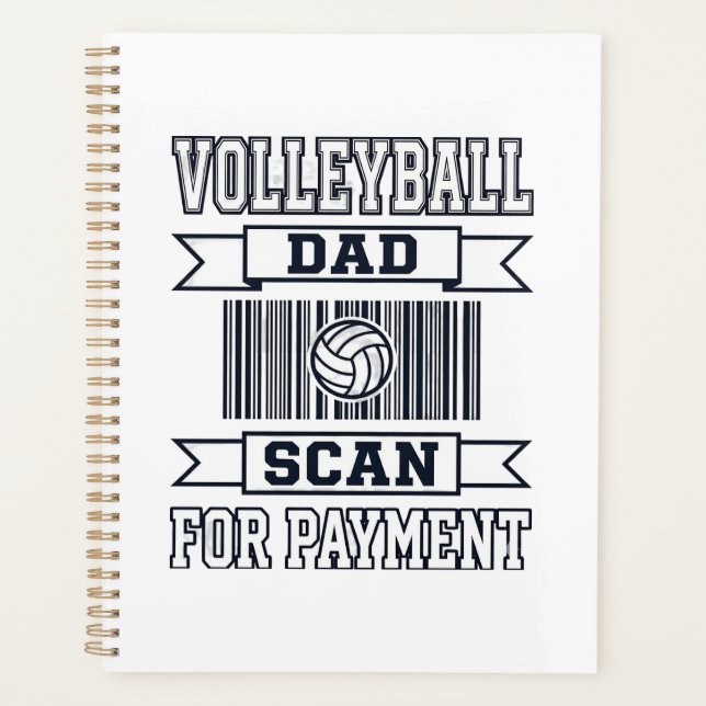 Conception de t-shirt drôle pour papa de volley-ba (Devant)
