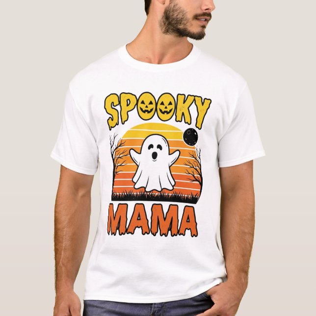 Conception de T-shirt Halloween Fantôme Vintage Sp (Devant)