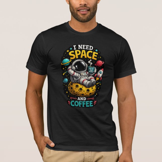 Conception de T-Shirt Humour Spatial Amateur de Ca (Devant)