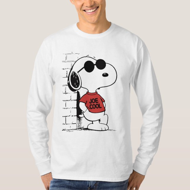 Conception de T-Shirt Joe Cool Snoopy | Dessin Ani (Devant)