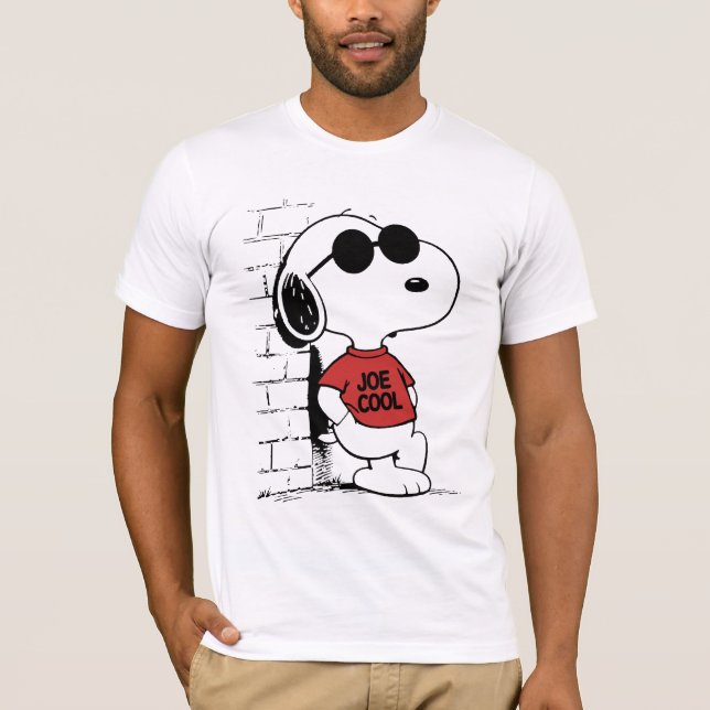 Conception de T-Shirt Joe Cool Snoopy | Dessin Ani (Devant)
