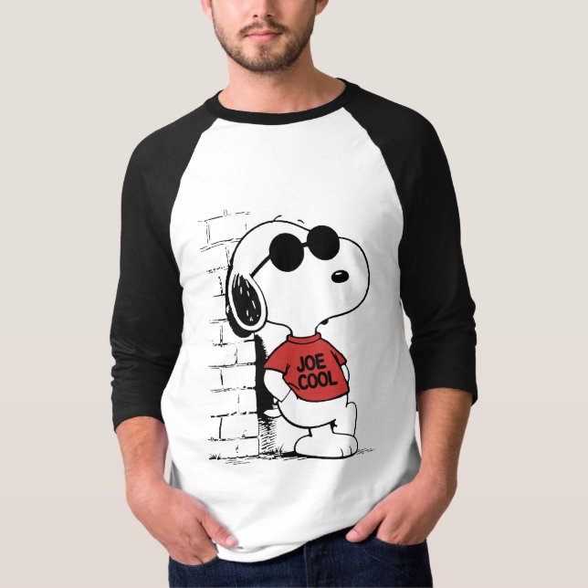 Conception de T-Shirt Joe Cool Snoopy | Dessin Ani (Devant)