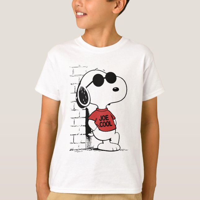 Conception de T-Shirt Joe Cool Snoopy | Dessin Ani (Devant)