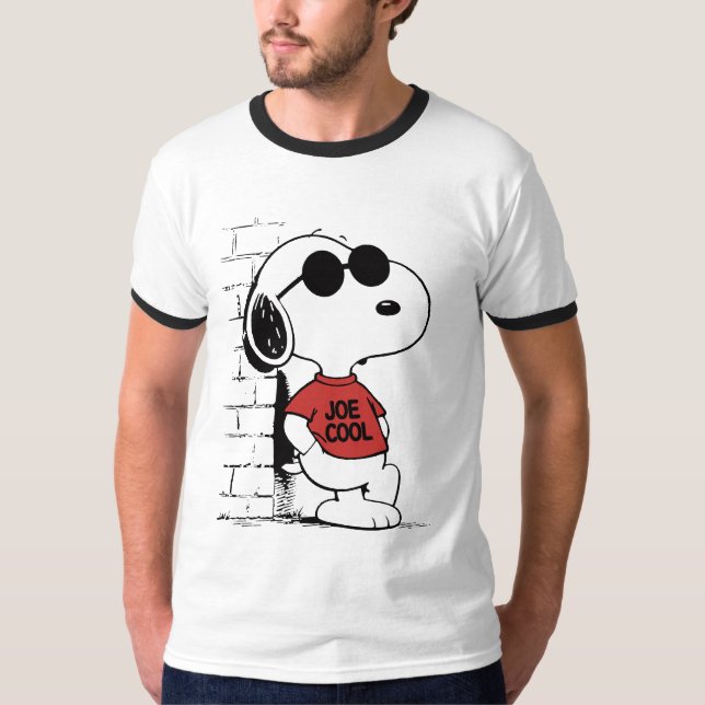 Conception de T-Shirt Joe Cool Snoopy | Dessin Ani (Devant)