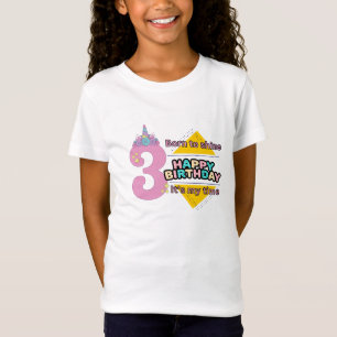 Conception de t-shirt licorne mignonne pour annive