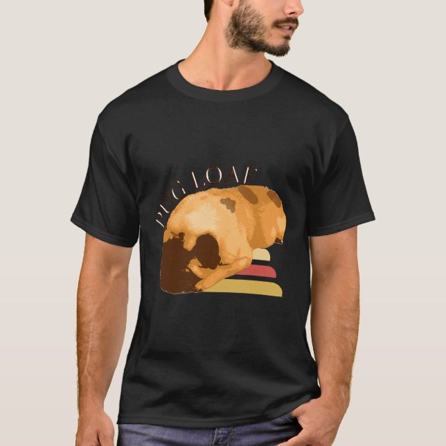 conception de t-shirt mignon pug loaf 170 (Devant)