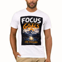 Conception de T-Shirt Motivationnel 'Se Concentrer