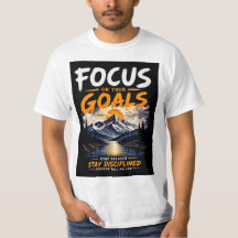 Conception de T-Shirt Motivationnel 'Se Concentrer