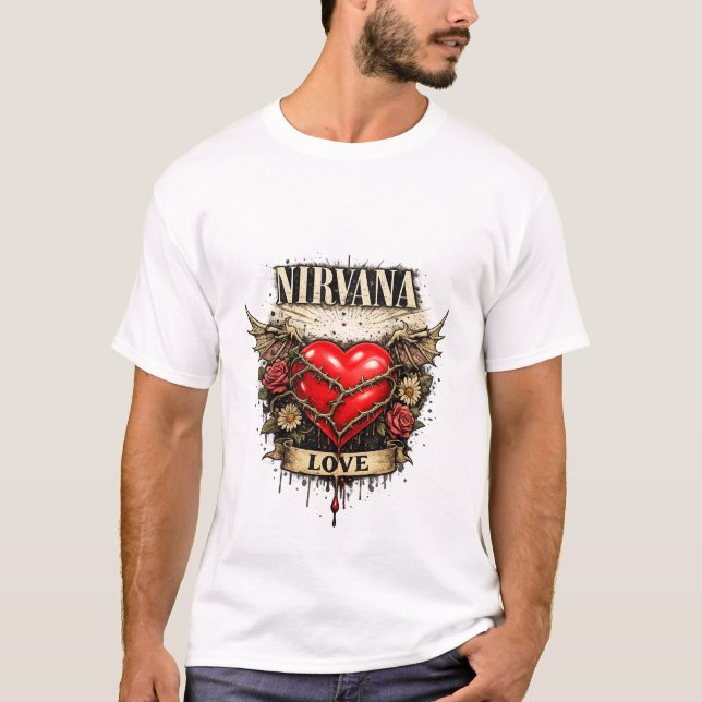 Conception de T-shirt Nirvana Heart Shaped Box  (Devant)