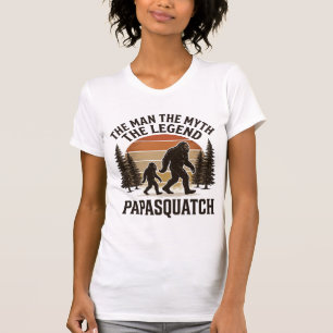 Conception de t-shirt Papa Squatch Bigfoot Papa Vi