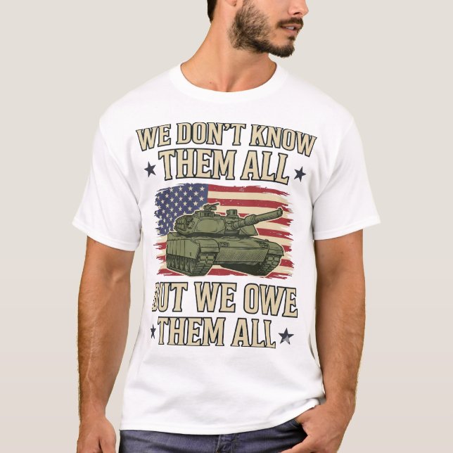 Conception de T-shirt patriotique de char de souve (Devant)