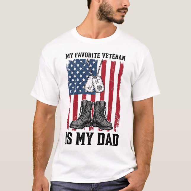 Conception de t-shirt patriotique Mon père est mon (Devant)