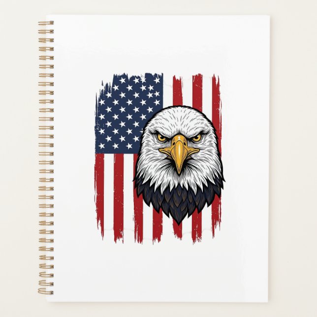 Conception de T-shirt patriotique Vintage Eagle Dr (Devant)