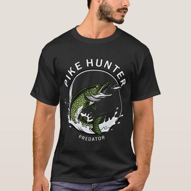 Conception de T-Shirt Pike Hunter (Devant)