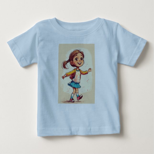 Conception de T-Shirt pour Bébé : Un Délice pour F (Devant)