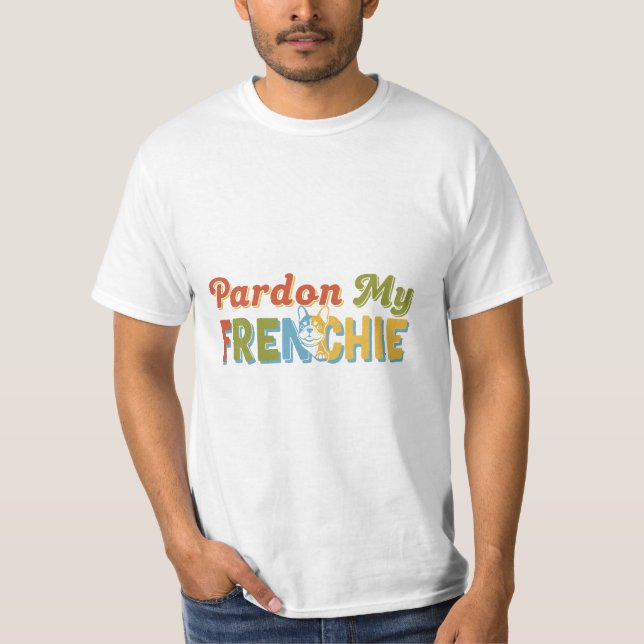Conception de T-Shirt pour chien Pardon My FRENCHI (Devant)