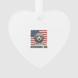 Conception de T-shirt pour chien vintage patriotiq