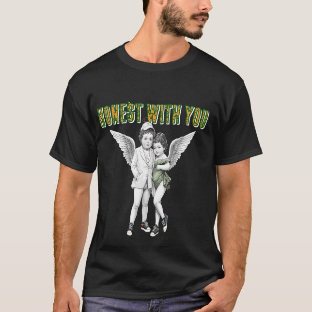 Conception de T-Shirt pour couple d'anges romantiq (Devant)