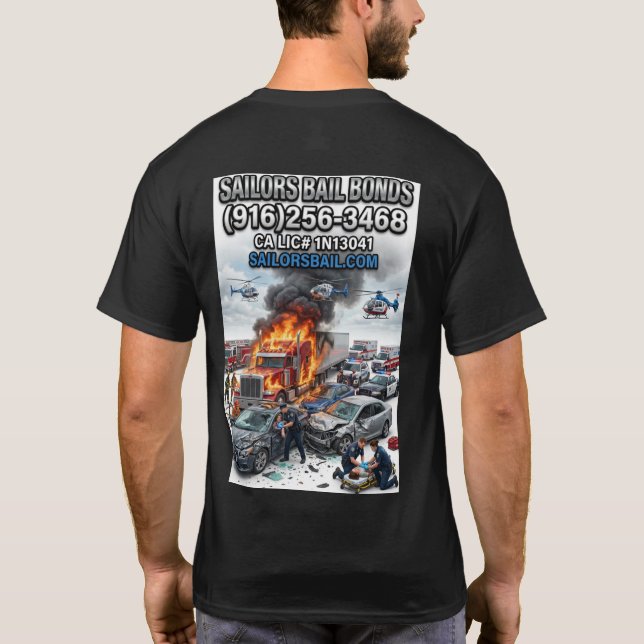 Conception de T-Shirt pour Empilement sur Autorout (Dos)