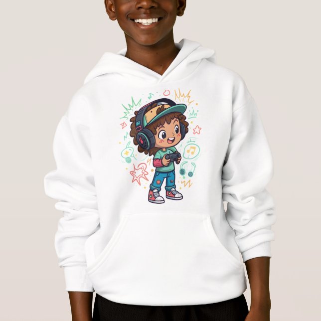 Conception de T-Shirt pour Enfant – Style d'Art Po (Devant)