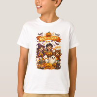 Conception de T-shirt pour enfants pour Halloween 
