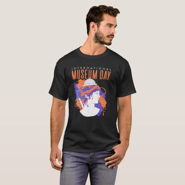Conception de T-Shirt pour la Journée du Musée Art (Devant entier)