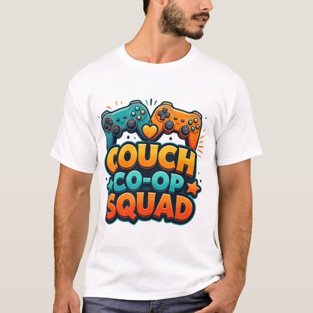 Conception de T-Shirt pour l'équipe de jeu coopéra (Devant)
