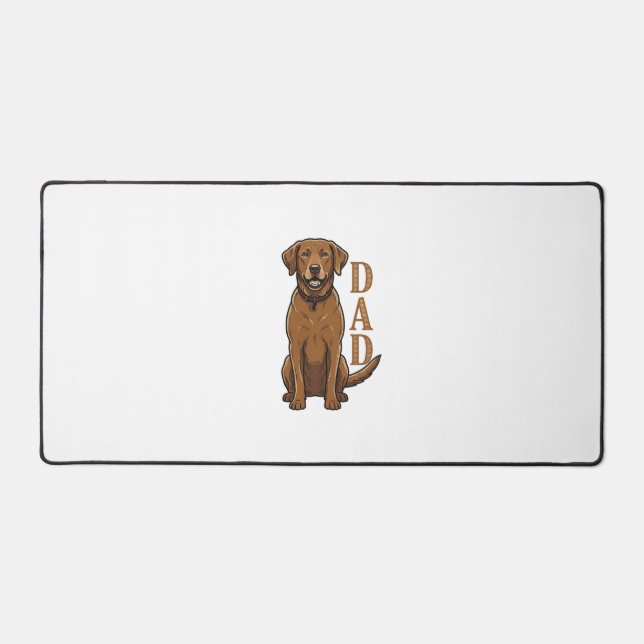 Conception de T-shirt pour papa de chien marron vi (Recto)
