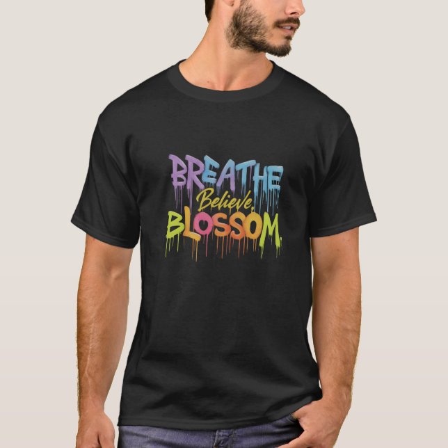 Conception de t-shirt Rainbow Bloom Tee (Devant)
