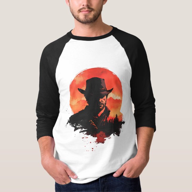  Conception de T-shirt silhouette Red dead  (Devant)