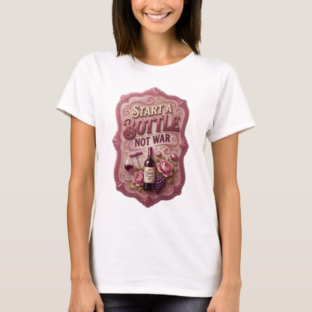 Conception de T-shirt Snappy Gold COMMENCEZ UNE BO (Devant)