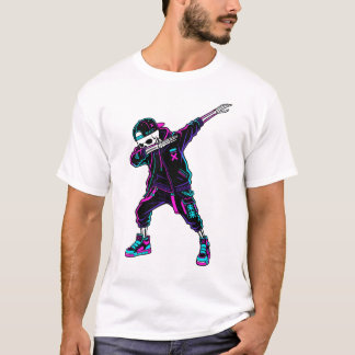 Conception de T-Shirt Squelette Dabbing Chef-d'œuv