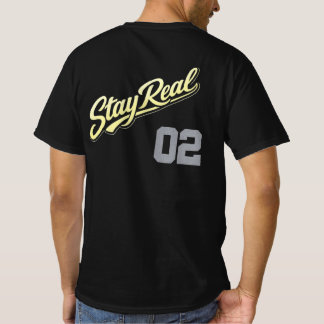 Conception de T-Shirt Streetwear Stay Real Gold – 