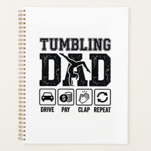 Conception de T-Shirt Tumbling Dad Drive Pay Clap 