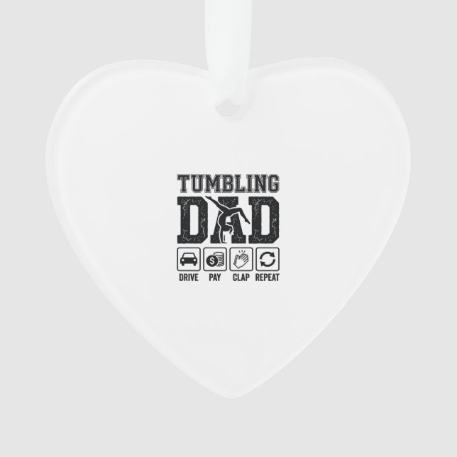 Conception de T-Shirt Tumbling Dad Drive Pay Clap  (devant)
