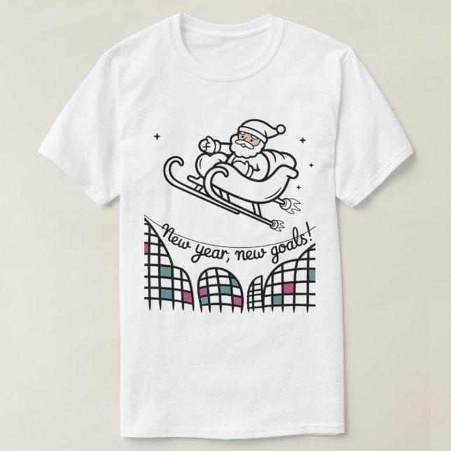 Conception de T-Shirt : Vacances de Nouvel An 2026 (Design devant)