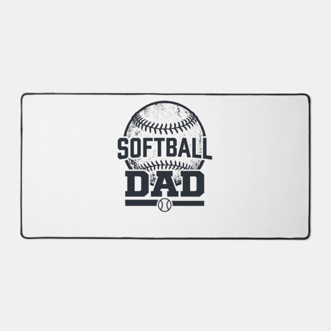 Conception de T-Shirt Vectoriel Papa Softball Vint (Recto)