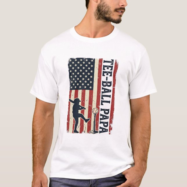 Conception de t-shirt vintage drapeau américain Te (Devant)