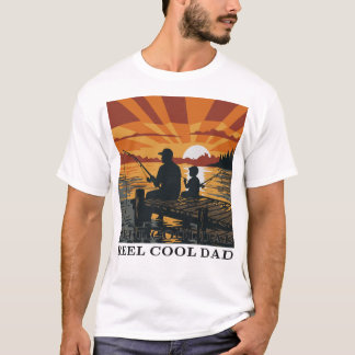 Conception de T-Shirt Vintage Reel Cool Dad Pêche