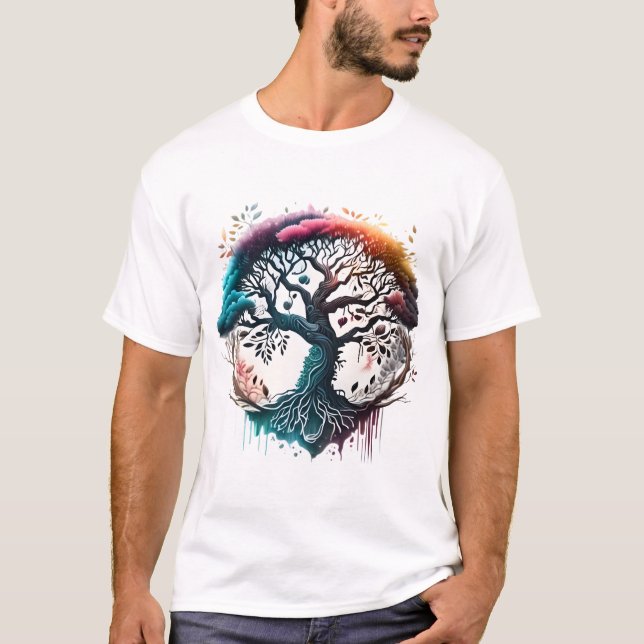 Conception de T-shirts à spectre d'arbre dynamique (Devant)