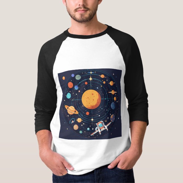 Conception de T-shirts inspirés de la gravité (Devant)