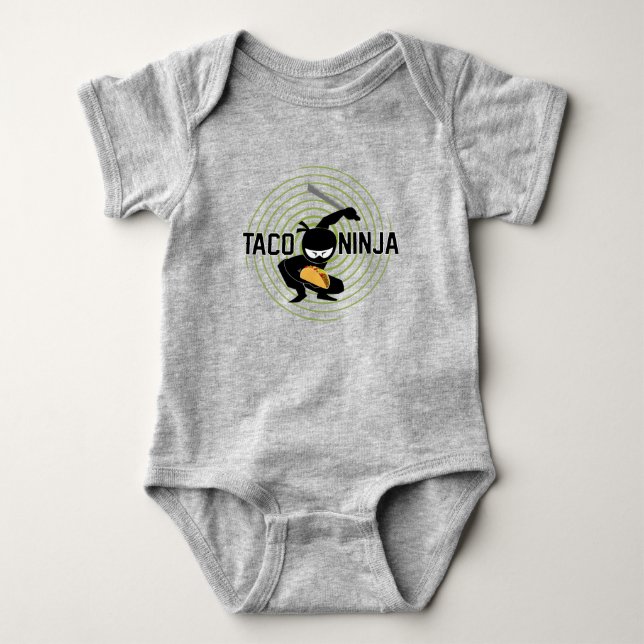 Conception de Taco Ninja - Body bébé en jersey (Devant)