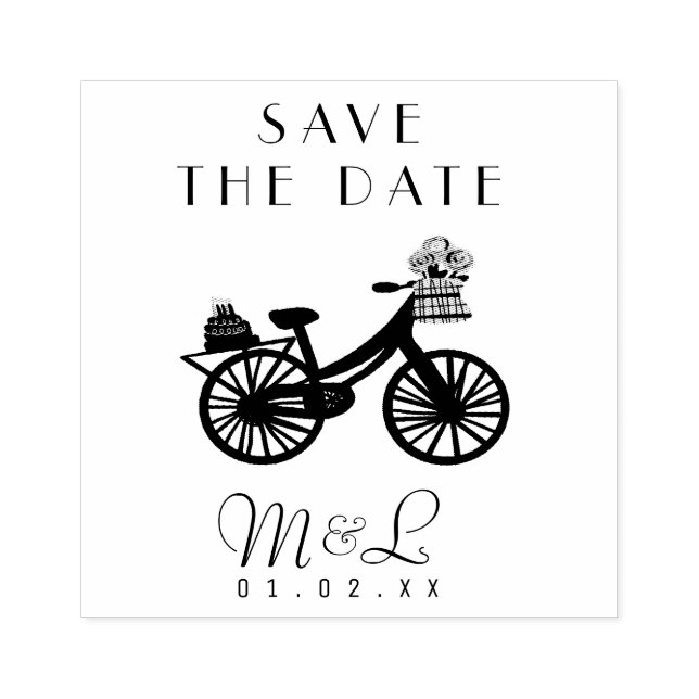 Conception de tampon de date de sauvegarde de vélo (Impression)