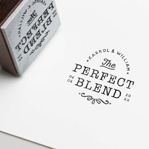Conception de tampon de mariage vintage noir rusti