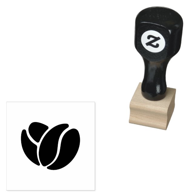 Conception de tampon d'icône de grain de café mini (Tamponné)