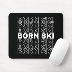conception de tapis de souris de ski né
